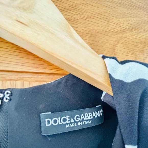 Dolce & Gabanna Zebra Printed Stretch Cady Mini Dress - Picture 2 of 3